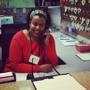 Front Desk Volunteer Cynthia Parks